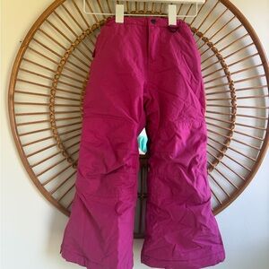 LANDS END SQUALL Kids Grow Along Hot Pink Ski pants 4T